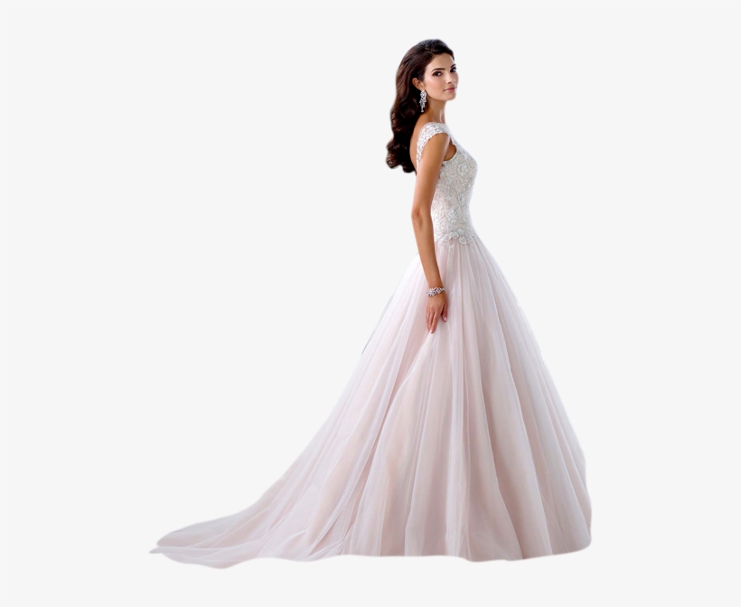 Chandelier Lace Wedding Dress, transparent png download