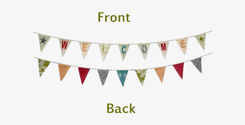 Welcome Bunting Flag Banner Bunting Transparent Png 600x600