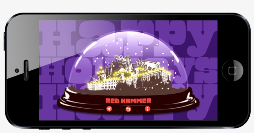 Red H Snowglobe Night, transparent png download