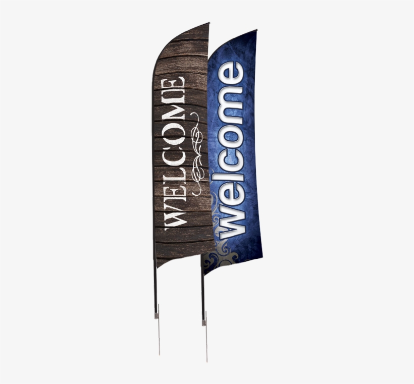 Designed To Have Eye-catching Motion In The Smallest - Rustic Charm Welcome Flag Banner, transparent png download