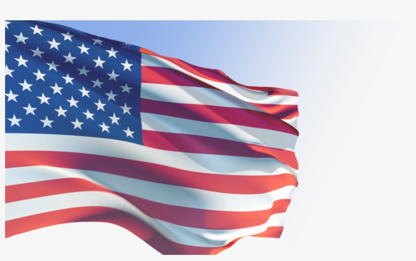 United States Flag Banner - American Flag With National Anthem, transparent png download
