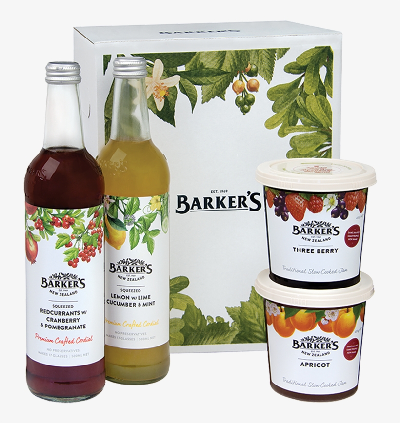 Barker's 2 Cordial / 2 Jam Pack - Barkers Anathoth Farm Three Berry Jam 455g, transparent png download