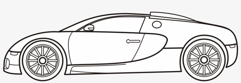 Bugatti - Line Art, transparent png download