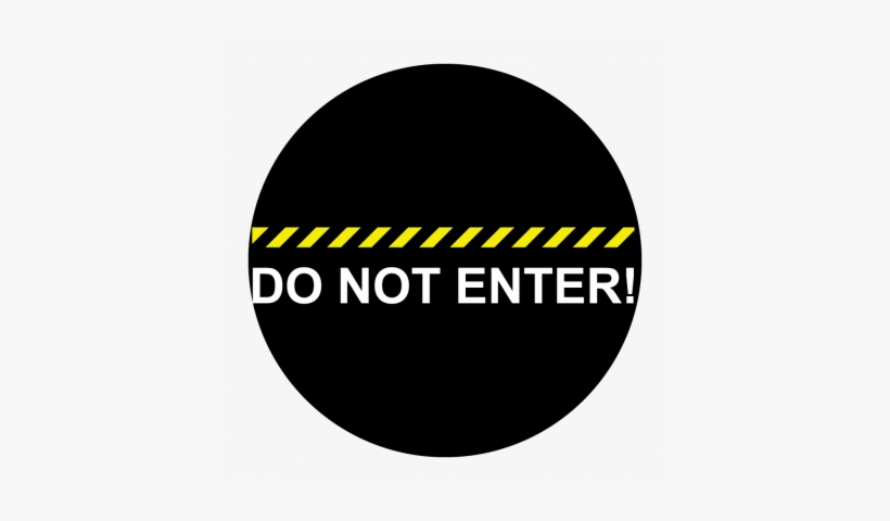 Do Not Enter - Darkroom Do Not Enter Sign Black 4 X 10, transparent png download