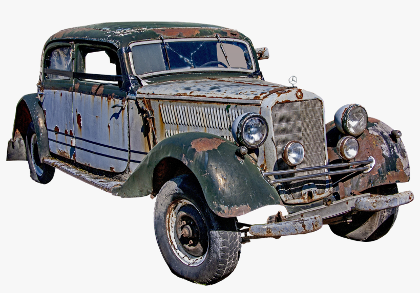 Go To Image - Old Benz, transparent png download