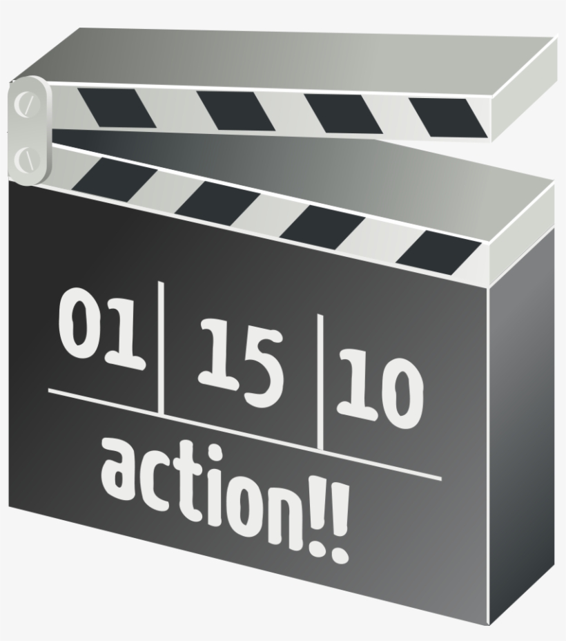 How To Set Use Movie Clapper Board Clipart, transparent png download