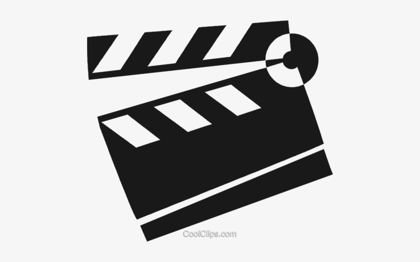 Clapper Board Royalty Free Vector Clip Art Illustration - Illustration, transparent png download