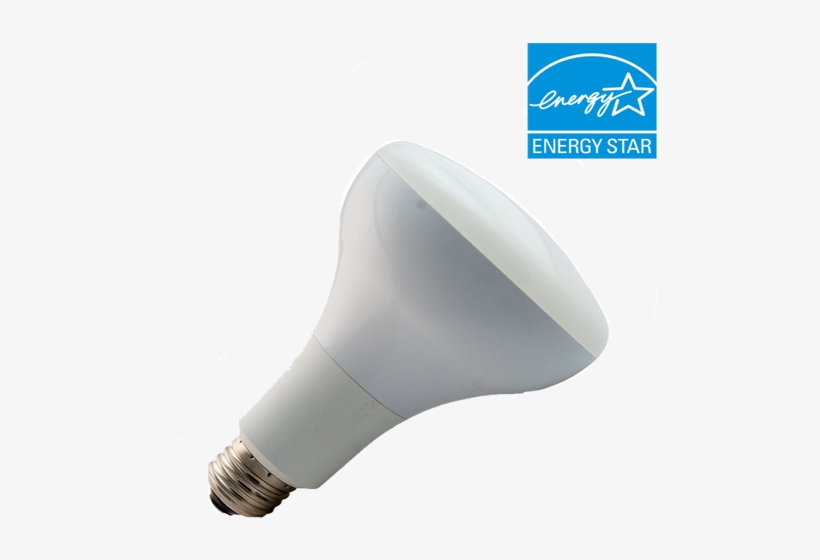 65w Equivalent Bright White Br30 Dimmable Led Light - Energy Star, transparent png download
