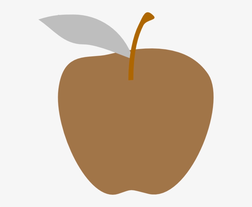 Brown Apple Svg Clip Arts 570 X 596 Px, transparent png download