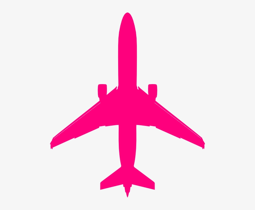 Graphic Black And White Library Airplane Heart Clipart - Airplane Outline, transparent png download