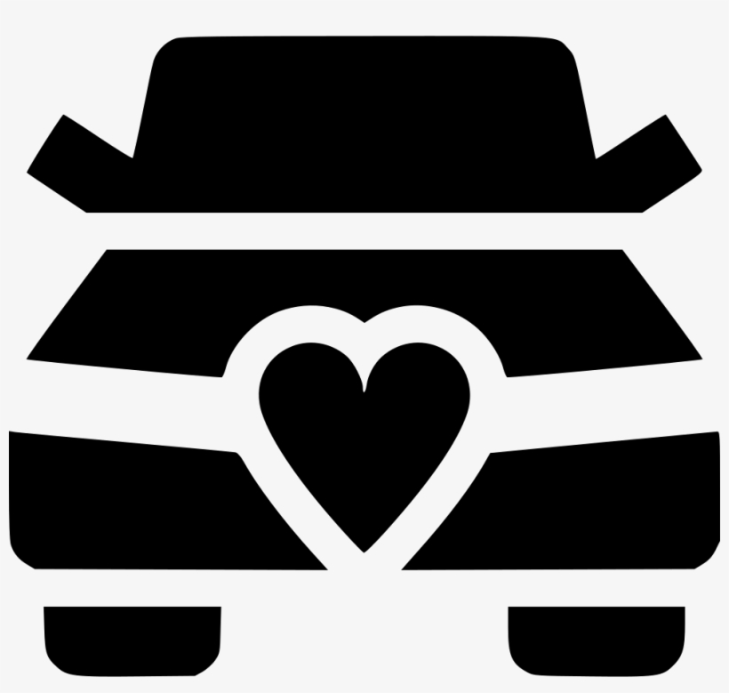 Just Married Car - Car, transparent png download