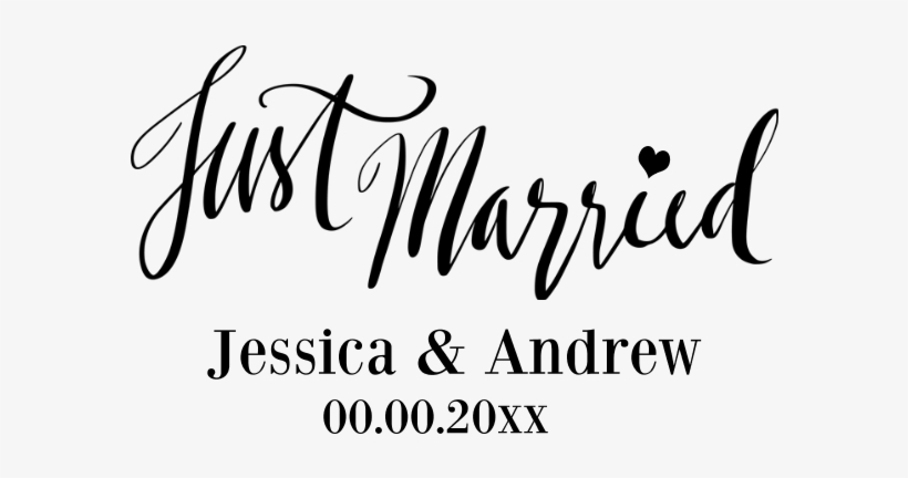 Just Married Custom Wedding Laundry Bag - Just Married Personalized Wedding Throw Blanket, transparent png download
