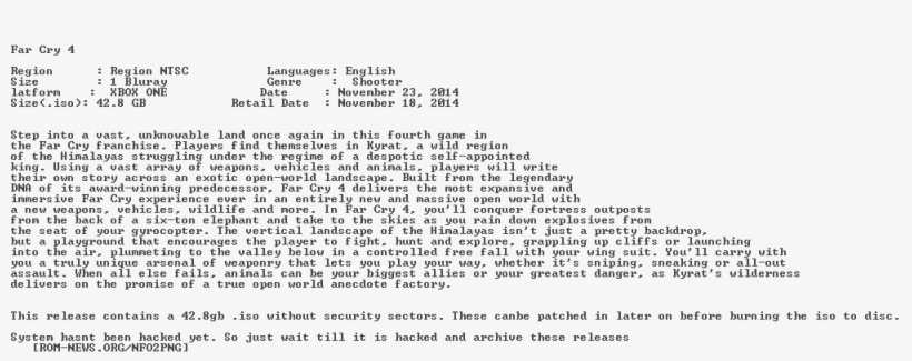 Far - Cry - 4 - Xboxone-waysted - - Document, transparent png download