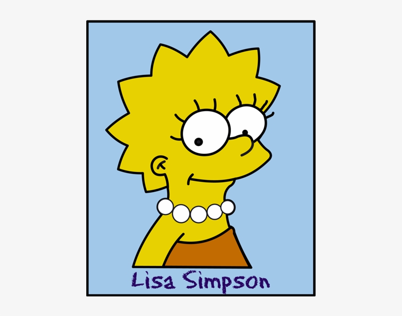 Simpsons-lisa Simpson - Lisa Simpson Decal, transparent png download