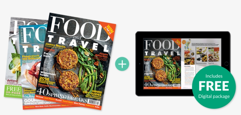 Print Subscription - Food Magazine Png, transparent png download