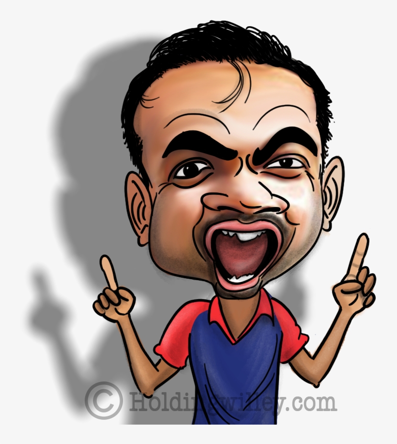 Amit Mishra India Cricket Ipl - Cartoon, transparent png download