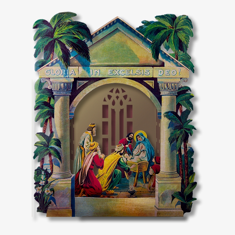 1900 Vintage Nativity, - Arch, transparent png download