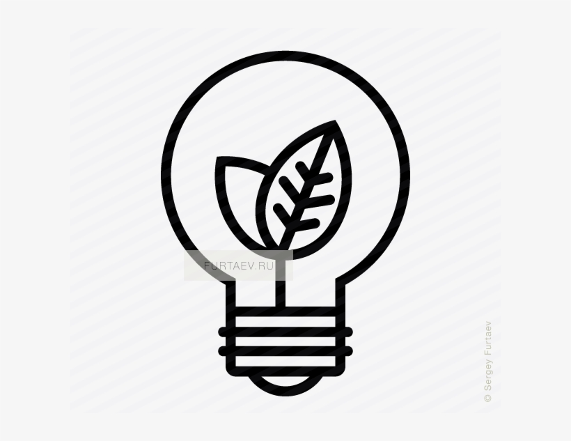 Ecology Energy Icon - Incandescent Light Bulb, transparent png download