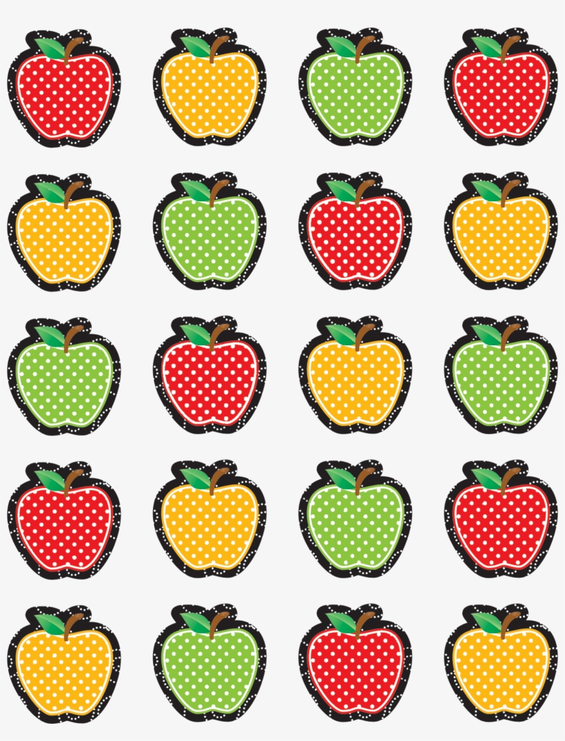 Dotty Apples Stickers - Apple Patterning, transparent png download