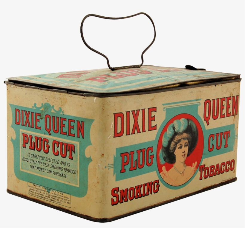 Dixie Queen Tobacco Advertising Tin Lunch Box Pail - Box, transparent png download