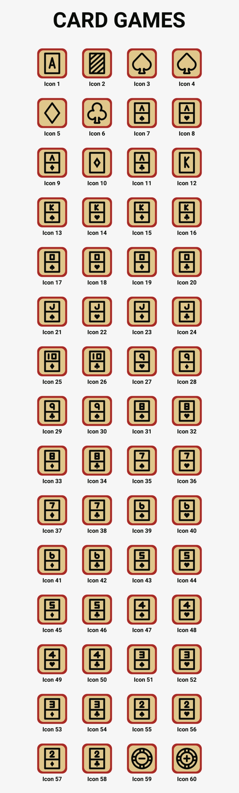 Casino Card Game Animated Icons And Elements After - Orange, transparent png download