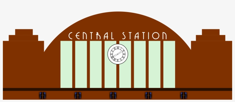 Station Stop Free Pnglogocoloring Train Station Clipart Png Transparent Png 2400x923 Free Download On Nicepng