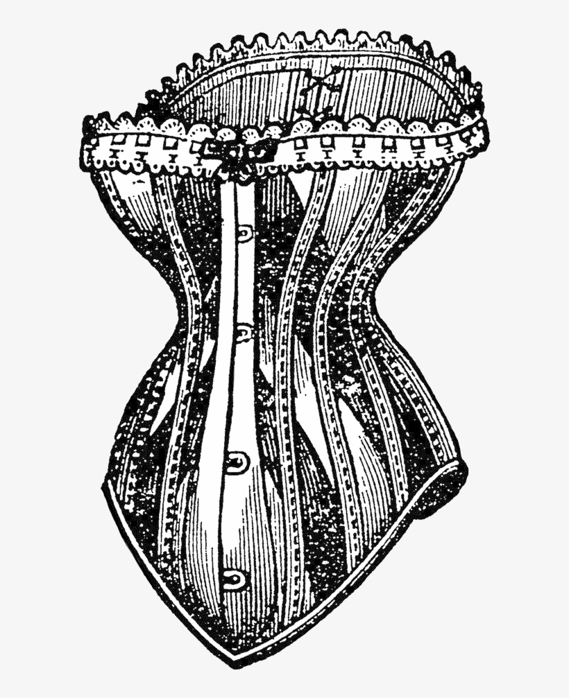 Corset1 Art Du Collage, Vintage Corset, Vintage - Vintage Corset Png, transparent png download