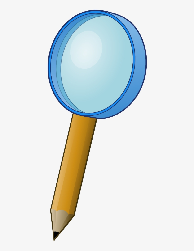 Magnifying-pencil - Magnifying Glass, transparent png download