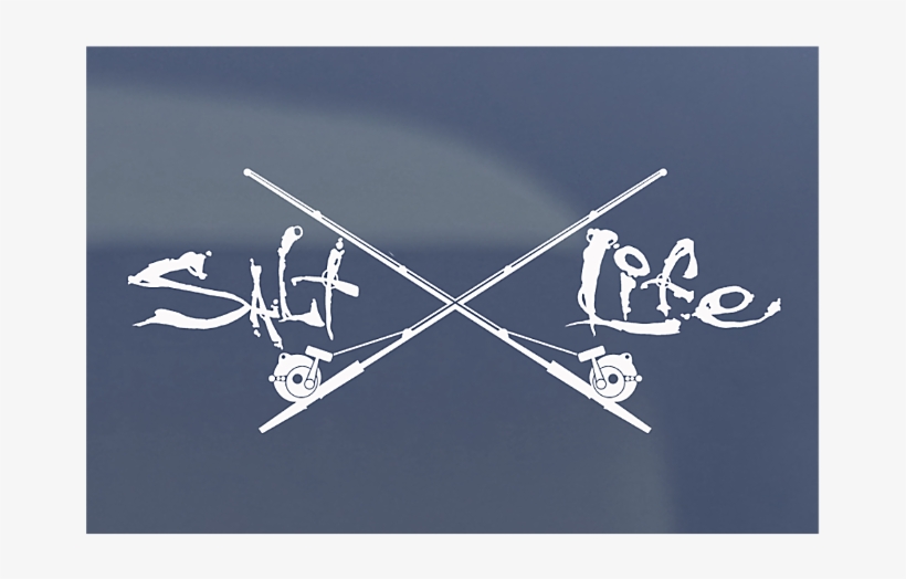 Signature & Trolling Decal - Salt Life Skull And Poles, transparent png download