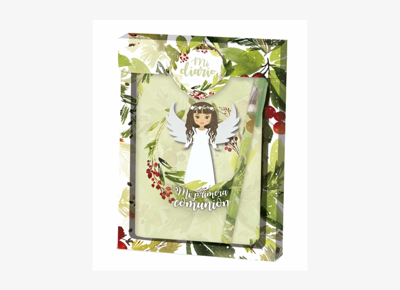 Set Diario Y Boligrafo Mi Primera Comunion Nina - First Communion, transparent png download