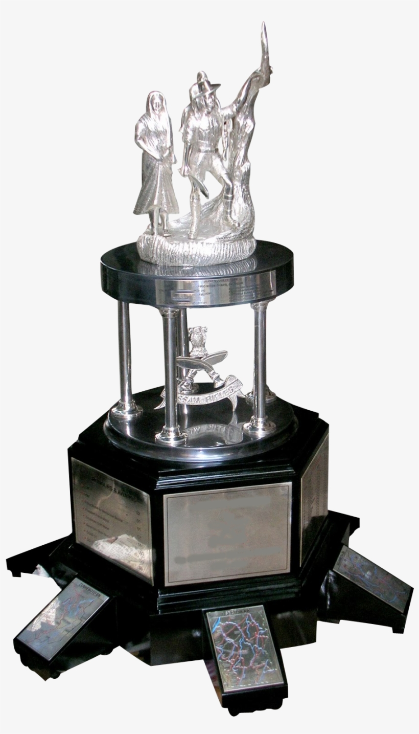 Silver Trophy - Statue, transparent png download