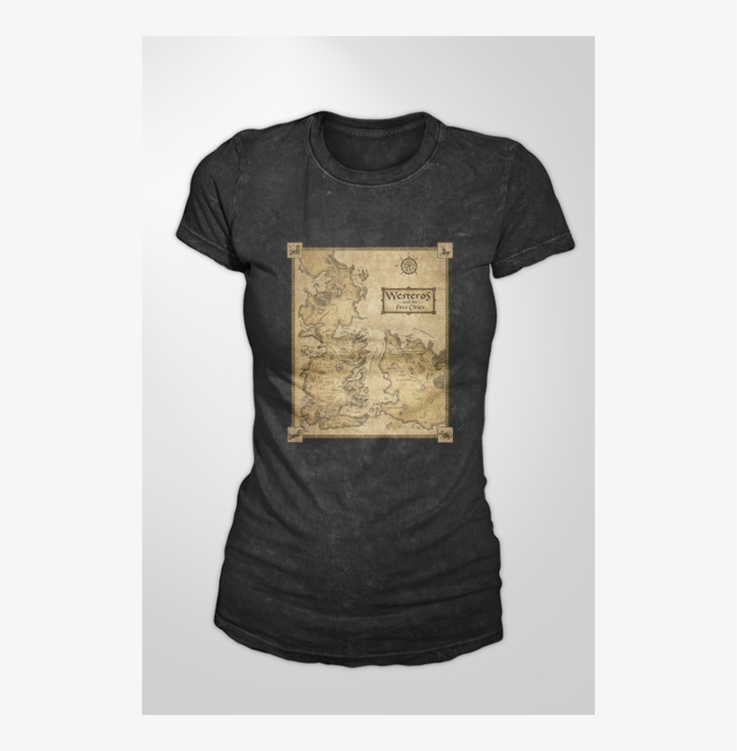 Got Westeros Female Black V=1461270839 - T-shirt, transparent png download