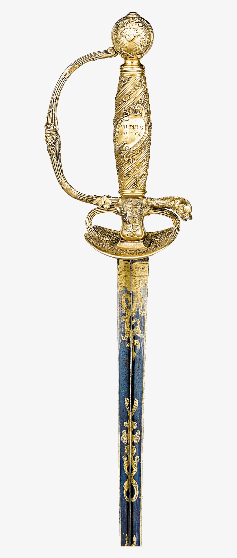 Louis Xv Royal Presentation Sword - Louis Xiv Sword, transparent png download
