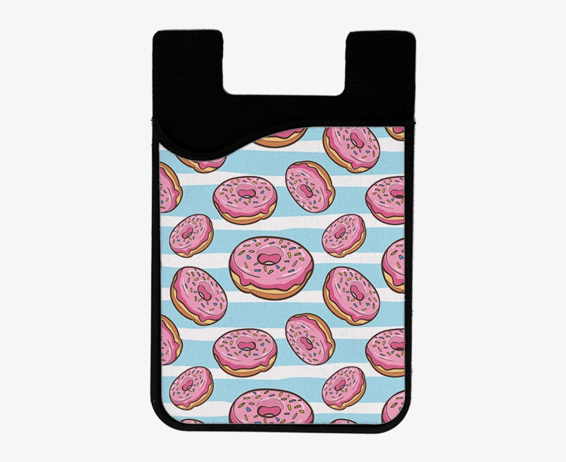 Falling Donuts 2 In 1 Card Caddy Phone Wallet - Vector Food Seamless Pattern, transparent png download