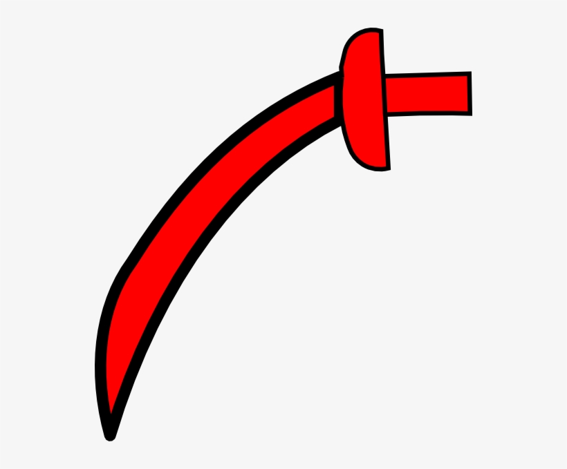 Red Pirate Sword, transparent png download