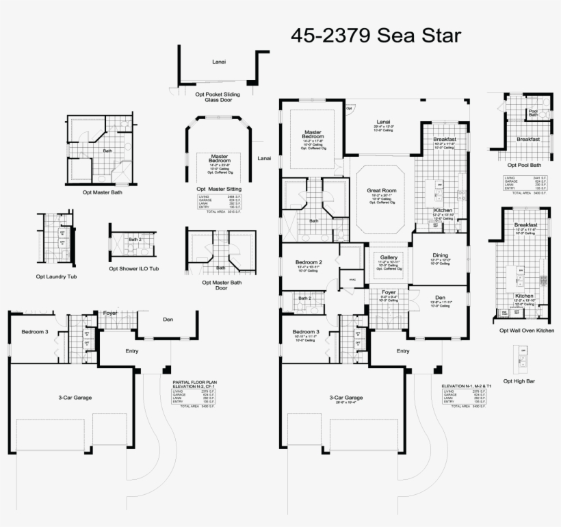 Sea Star Floor Plan - Floor Plan, transparent png download