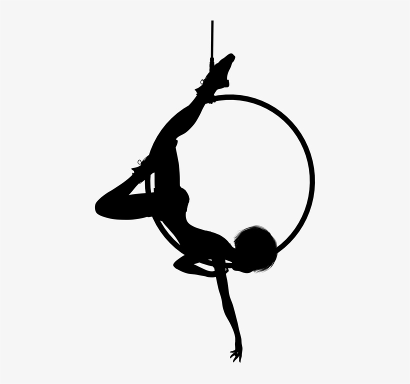 Silhouette, Girl, Variety, Woman, Young, Teenager - Силуэт Акробатика Png, transparent png download