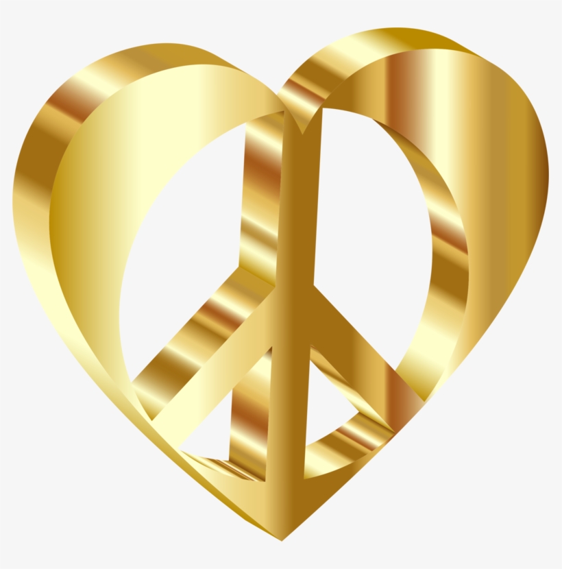 3d Computer Graphics Computer Icons Three-dimensional - Clip Art Golden Hearts, transparent png download