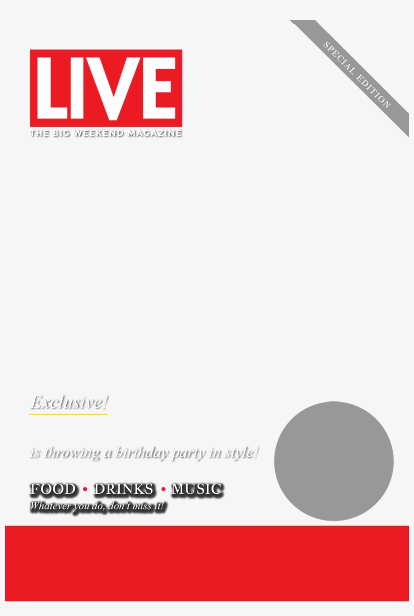 Live Magazine Cover - Graphics, transparent png download