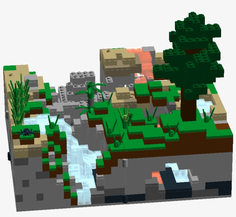 Version 1 Of My Lego Model Of My Morphing Minecraft - Tree, transparent png download