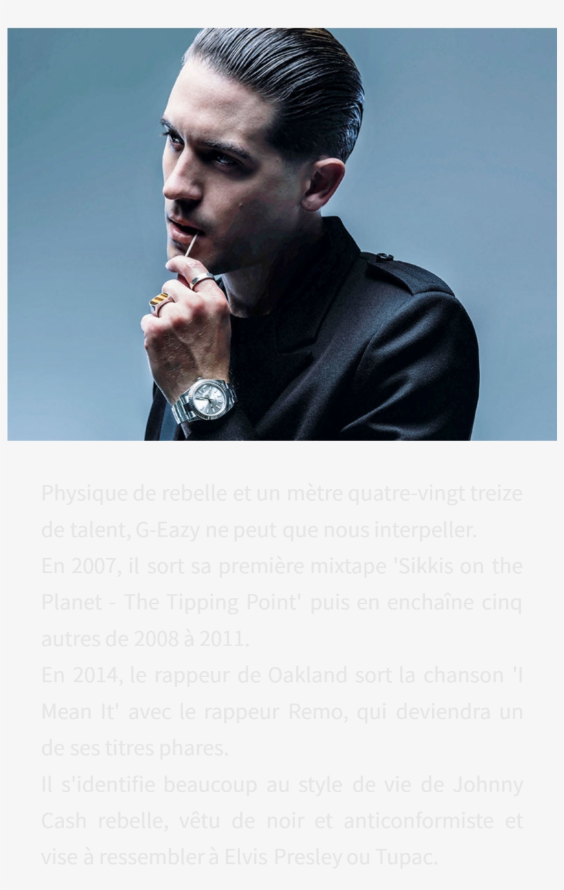 G Eazy With Toothpick, transparent png download