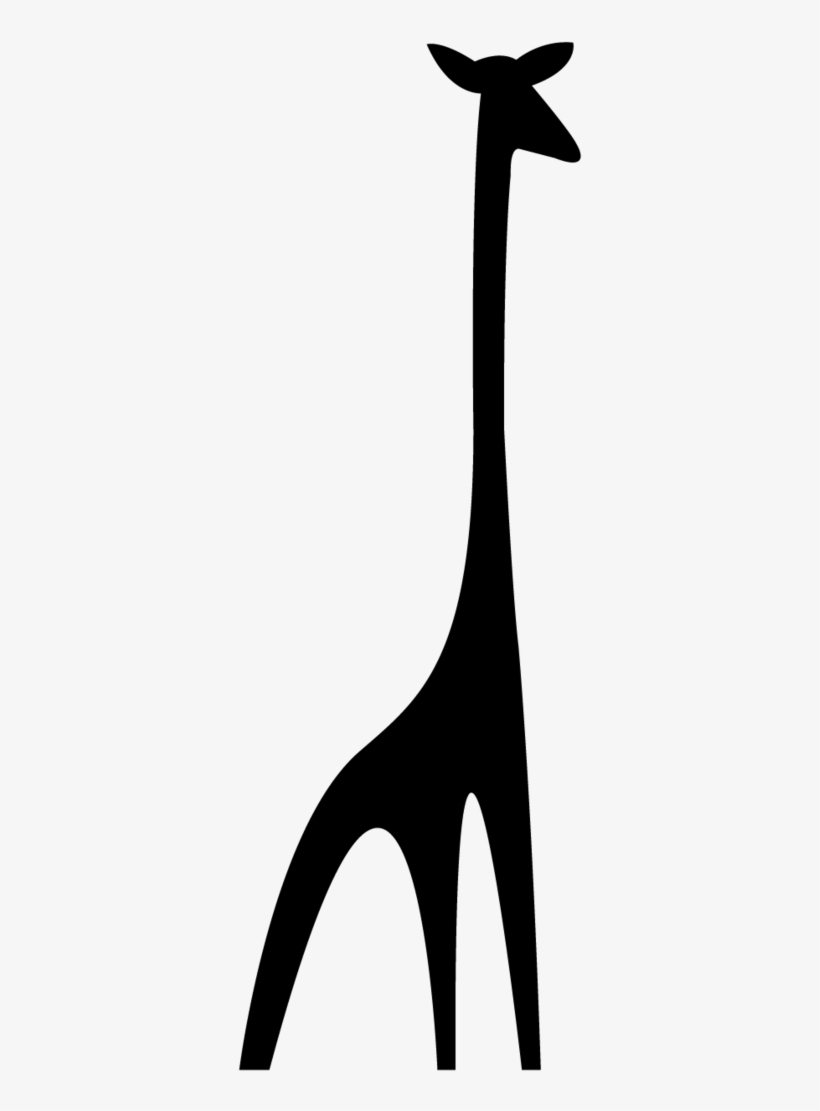 Giraffe Silhouette Png, transparent png download