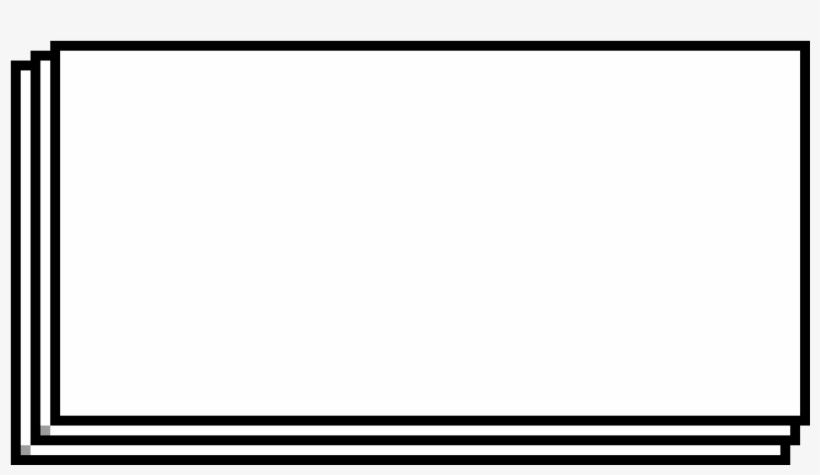 Simple Dialogue Box - Monochrome, transparent png download