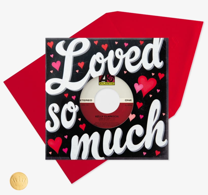 Vinyl Record Kelly Clarkson "love So Soft" Valentine's - Circle, transparent png download