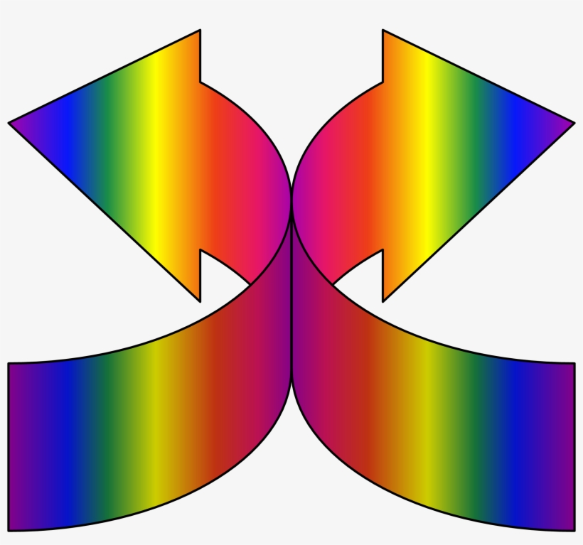 Arrows Gradient Design Symbol Sign 539917 - Flecha Degradado Png, transparent png download
