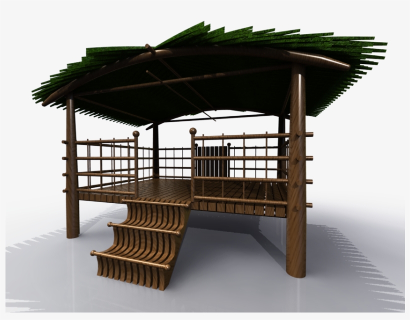 Palm Leaf Hut - Gazebo, transparent png download