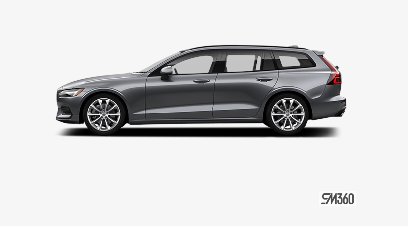 2019 Volvo V60 T6 Awd Momentum - Black Jaguar Xf Sportbrake, transparent png download
