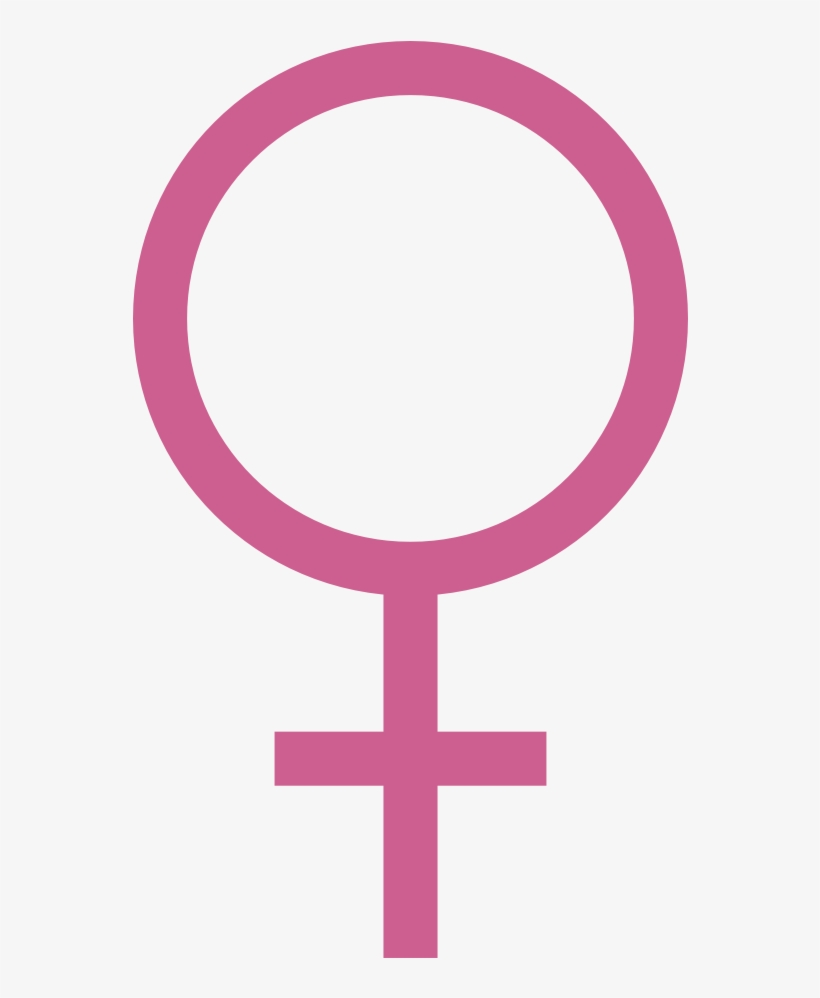 Female Symbol Color Colour Hot Pink 3 Xochi - Cross, transparent png download