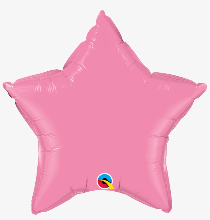 20" Pink Star Foil Balloon - Green Star Foil Balloon, transparent png download