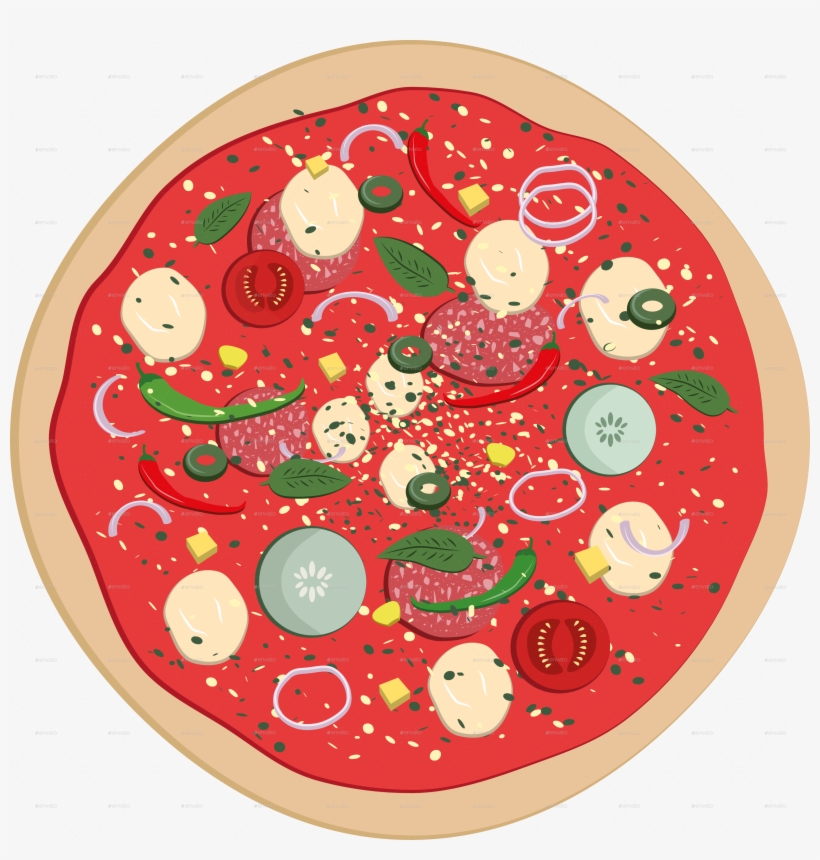 Pizza/7 - Circle, transparent png download